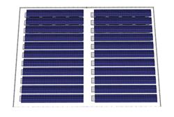 太阳能光伏特斯拉充电站SU模型(ID100762)