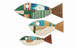 木制鱼装饰墙饰品SU模型(ID111736)
