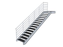 钢梯工业楼梯SU模型
