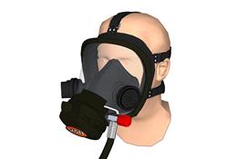 呼吸器防毒安全面具sketchup官网