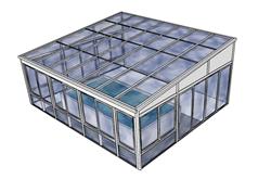 玻璃顶玻璃房阳光房SU模型下载