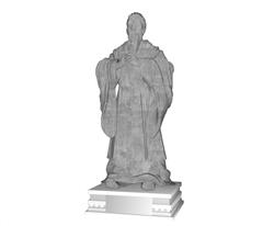 古代人物石雕像雕塑sketchup素材库下载免费