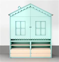 儿童房子造型的收纳柜SU模型