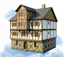 中世纪建筑SU模型