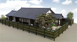 日本民居住宅SU模型