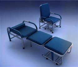 医院陪护床陪护椅SU模型