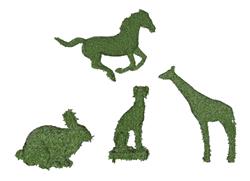 动物绿雕草雕塑SU模型