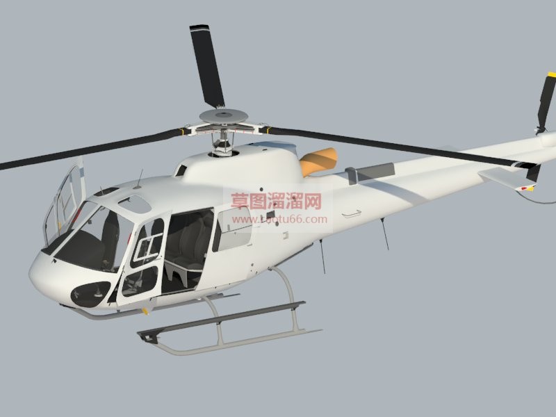 救援直升机飞机的SU模型分享作者是【Yoko】