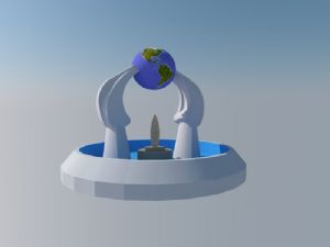 地球雕塑SU模型