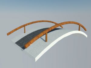园林景观小桥SU模型