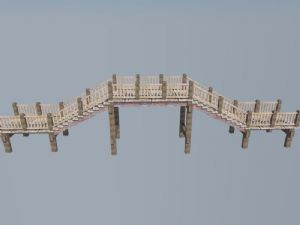 景观木桥桥梁SU模型