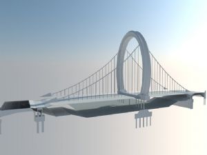 桥梁建筑SU模型
