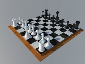 国际象棋棋盘模型