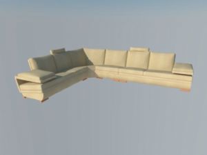 大L型沙发家具SKP模型