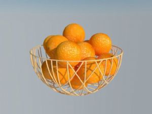 橘子水果SU模型