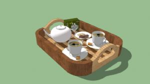 茶叶+茶具茶SU模型