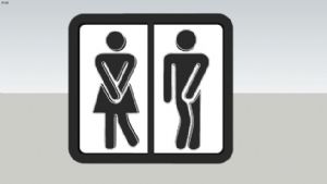 男女厕所标志SU模型