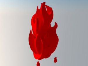3D火焰雕塑SU模型