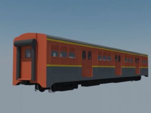 列车箱火车车SU模型
