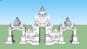 巴厘岛海神庙SU模型
