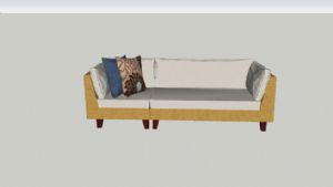 简单的藤沙发SU模型