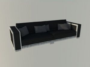 直沙发家具的SU模型
