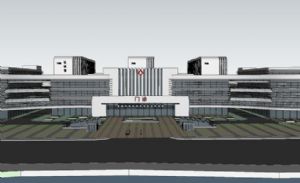 医院规划建筑SU模型