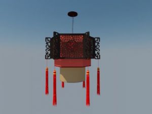 中式灯笼SU模型