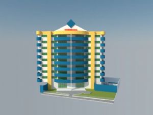酒店建筑SU模型
