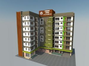 公寓酒店建筑SU模型