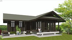 泰式木屋房屋SU模型