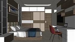 卧室房间设计方案sketchup模型库